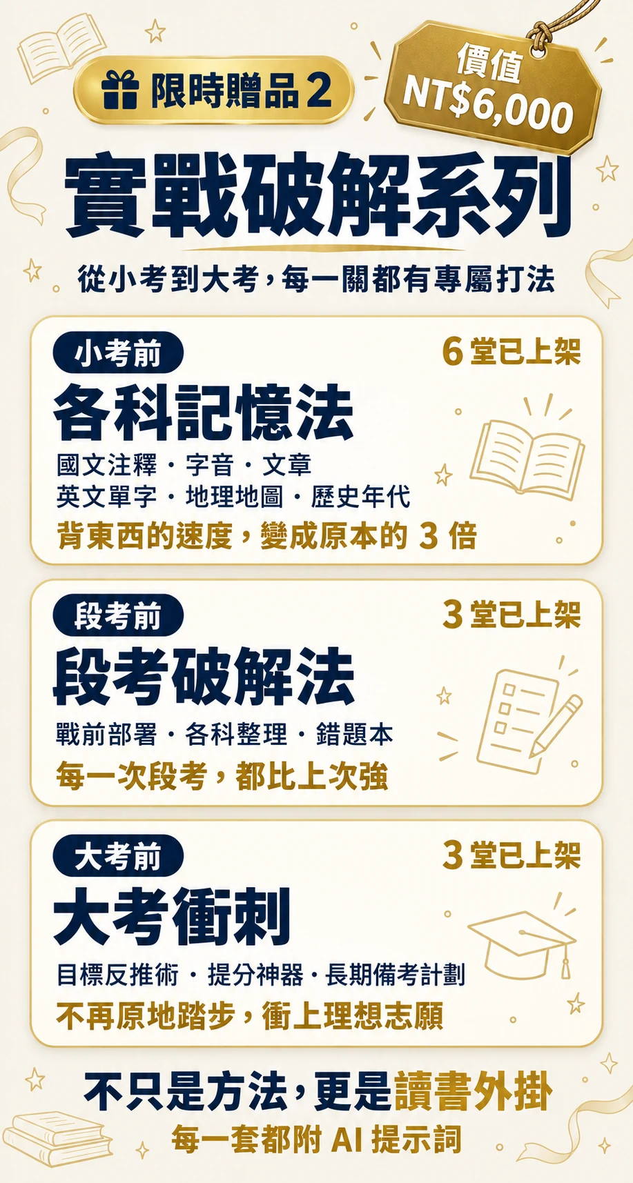 學霸實戰特訓班銷售頁第 12 段